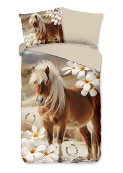 Pure Komplet pościeli w kolorze brązowo-beżowym z mikrofibry ze sklepu Limango Polska w kategorii Pościel dziecięca - zdjęcie 188879453