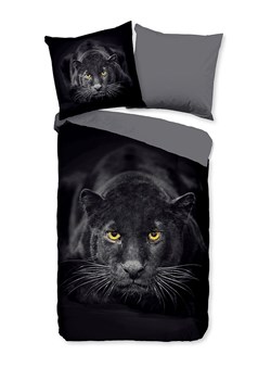 Pure Komplet pościeli "Black Panter" w kolorze czarnym z mikrofibry ze sklepu Limango Polska w kategorii Pościele - zdjęcie 188879694