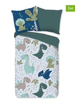 Pure 2-częściowy komplet w kolorze zielono-niebieskim z mikrofibry ze sklepu Limango Polska w kategorii Pościel dziecięca - zdjęcie 188879832