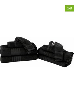 Good Morning 8-częściowy zestaw ręczników w kolorze czarnym ze sklepu Limango Polska w kategorii Ręczniki - zdjęcie 188879850