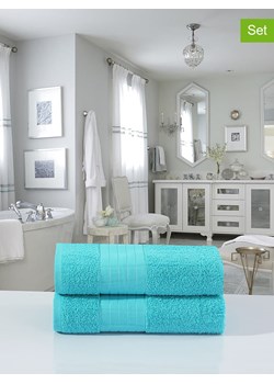 Hip Ręczniki prysznicowe (2 szt.) w kolorze turkusowym ze sklepu Limango Polska w kategorii Ręczniki - zdjęcie 188879873