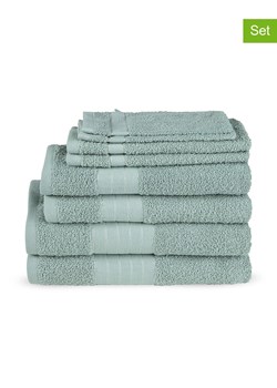 Good Morning 8-częściowy zestaw ręczników w kolorze miętowym ze sklepu Limango Polska w kategorii Ręczniki - zdjęcie 188879901