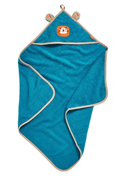 Playshoes Ręcznik kąpielowy "Jungle" w kolorze niebieskim z kapturem ze sklepu Limango Polska w kategorii Ręczniki dla dzieci - zdjęcie 188880244