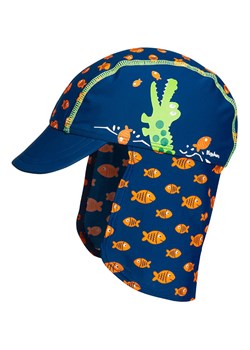 Playshoes Czapka w kolorze granatowym z osłoną karku ze sklepu Limango Polska w kategorii Czapki dziecięce - zdjęcie 188880620
