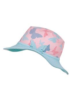 Playshoes Kapelusz przeciwsłoneczny w kolorze jasnoróżowo-turkusowym ze sklepu Limango Polska w kategorii Czapki dziecięce - zdjęcie 188880702