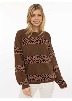 Zwillingsherz Sweter "Gestrickter-Leo" w kolorze brązowym ze sklepu Limango Polska w kategorii Swetry damskie - zdjęcie 188881371