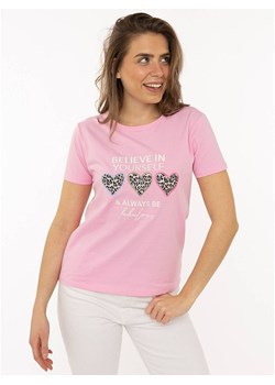 Zwillingsherz Koszulka "Always Believe" w kolorze jasnoróżowym ze sklepu Limango Polska w kategorii Bluzki damskie - zdjęcie 188881434