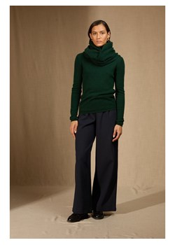 Perfect Cashmere Kaszmirowy sweter "Clody" w kolorze zielonym ze sklepu Limango Polska w kategorii Swetry damskie - zdjęcie 188881564