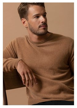 Perfect Cashmere Kaszmirowy sweter "Blake" w kolorze jasnobrązowym ze sklepu Limango Polska w kategorii Swetry męskie - zdjęcie 188881663