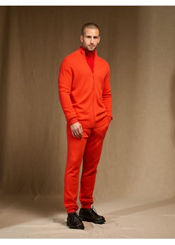Perfect Cashmere Kaszmirowy kardigan "Cody" w kolorze pomarańczowym ze sklepu Limango Polska w kategorii Swetry męskie - zdjęcie 188881721