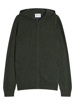 Perfect Cashmere Kaszmirowy kardigan w kolorze khaki ze sklepu Limango Polska w kategorii Swetry męskie - zdjęcie 188881774