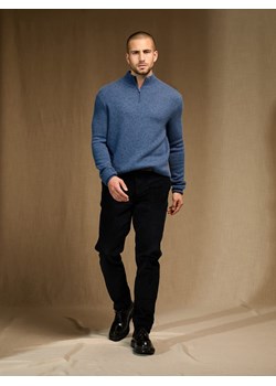 Perfect Cashmere Kaszmirowy sweter "Lucas" w kolorze niebieskim ze sklepu Limango Polska w kategorii Swetry męskie - zdjęcie 188881894
