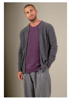 Perfect Cashmere Kaszmirowy kardigan "Polnoon" w kolorze antracytowym ze sklepu Limango Polska w kategorii Swetry męskie - zdjęcie 188881941