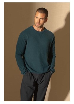 Perfect Cashmere Kaszmirowy sweter "Soan" w kolorze zielonym ze sklepu Limango Polska w kategorii Swetry męskie - zdjęcie 188881962