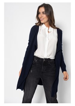 Perfect Cashmere Kaszmirowy kardigan "Abigail" w kolorze granatowym ze sklepu Limango Polska w kategorii Swetry damskie - zdjęcie 188882070