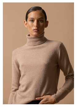 Perfect Cashmere Kaszmirowy golf "Ashley" w kolorze beżowym ze sklepu Limango Polska w kategorii Swetry damskie - zdjęcie 188882132