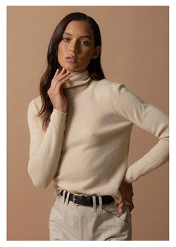 Perfect Cashmere Kaszmirowy golf "Ashley" w kolorze beżowym ze sklepu Limango Polska w kategorii Swetry damskie - zdjęcie 188882151