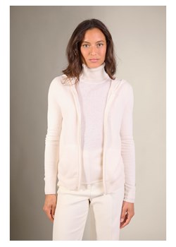 Perfect Cashmere Kaszmirowy kardigan "Emma" w kolorze kremowym ze sklepu Limango Polska w kategorii Swetry damskie - zdjęcie 188882293