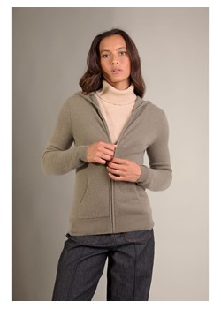Perfect Cashmere Kaszmirowy kardigan "Emma" w kolorze szarobrązowym ze sklepu Limango Polska w kategorii Swetry damskie - zdjęcie 188882304