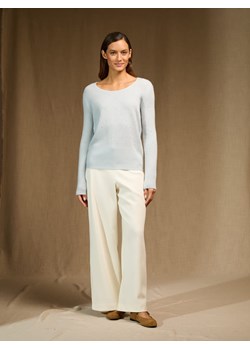Perfect Cashmere Kaszmirowy sweter "Kelley" w kolorze błękitnym ze sklepu Limango Polska w kategorii Swetry damskie - zdjęcie 188882490