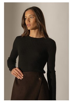 Perfect Cashmere Kaszmirowy sweter "Kylie" w kolorze czarnym ze sklepu Limango Polska w kategorii Swetry damskie - zdjęcie 188882500