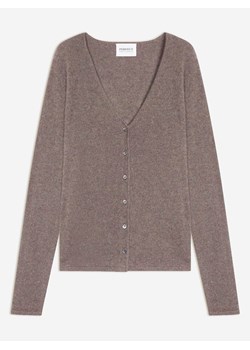 Perfect Cashmere Kaszmirowy kardigan "Paige" w kolorze szarobrązowym ze sklepu Limango Polska w kategorii Swetry damskie - zdjęcie 188882703