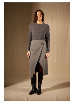 Perfect Cashmere Kaszmirowy sweter "Souna" w kolorze antracytowym ze sklepu Limango Polska w kategorii Swetry damskie - zdjęcie 188882803