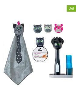 Vigar 7-częściowy zestaw "Felix" w kolorze szaro-czarnym do zlewu ze sklepu Limango Polska w kategorii Akcesoria kuchenne - zdjęcie 188883292