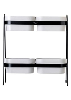 Vigar Regał "Urban garden" w kolorze czarnym na rośliny - 34,5 x 38 x 14,5 cm ze sklepu Limango Polska w kategorii Doniczki i osłonki - zdjęcie 188884024