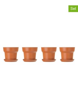 Vigar Doniczki (4 szt.) "Urban garden" w kolorze pomarańczowym - wys. 12 x Ø 13 cm ze sklepu Limango Polska w kategorii Doniczki i osłonki - zdjęcie 188884052
