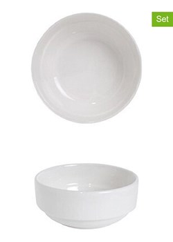 CEGECO Miski (2 szt.) w kolorze białym - Ø 10 cm ze sklepu Limango Polska w kategorii Naczynia - zdjęcie 188884621