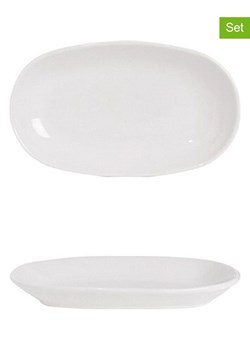 CEGECO Talerze (2 szt.) w kolorze białym do serwowania - 15 x 9 cm ze sklepu Limango Polska w kategorii Misy i tace dekoracyjne - zdjęcie 188884623