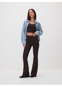 Reserved - Top - ciemnobrązowy ze sklepu Reserved w kategorii Bluzki damskie - zdjęcie 188884914