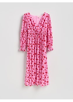 Reserved - Sukienka z wiskozy - wielobarwny ze sklepu Reserved w kategorii Sukienki - zdjęcie 188885060
