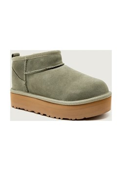 UGG Śniegowce CLASSIC ULTRA MINI PLATFORM | z dodatkiem wełny | zamsz ze sklepu Gomez Fashion Store w kategorii Buty zimowe dziecięce - zdjęcie 188885523