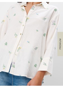 Mohito - Koszula z wiskozy i lnu - biały ze sklepu Mohito w kategorii Koszule damskie - zdjęcie 188886920