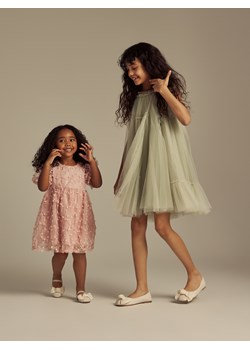 Reserved - Tiulowa sukienka - jasnozielony ze sklepu Reserved w kategorii Sukienki dziewczęce - zdjęcie 188887320