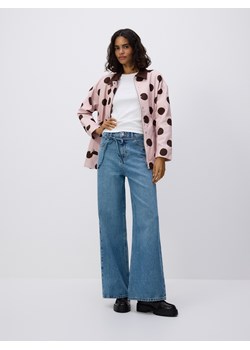Reserved - Jeansy z paskiem - niebieski ze sklepu Reserved w kategorii Jeansy damskie - zdjęcie 188887413