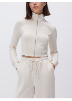 Reserved - Rozpinana bluza z modalem - kremowy ze sklepu Reserved w kategorii Bluzy damskie - zdjęcie 188887554