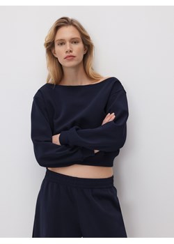 Reserved - Bluza z odkrytymi ramionami - granatowy ze sklepu Reserved w kategorii Bluzy damskie - zdjęcie 188887592