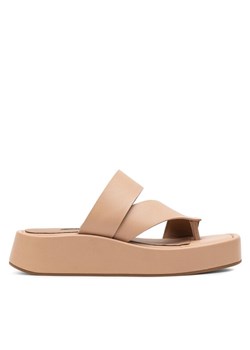 Japonki Gino Rossi PACIANA-32289 Beżowy ze sklepu eobuwie.pl w kategorii Klapki damskie - zdjęcie 188887831