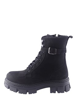 D.Moro Skórzane trzewiki w kolorze czarnym ze sklepu Limango Polska w kategorii Botki - zdjęcie 188888111