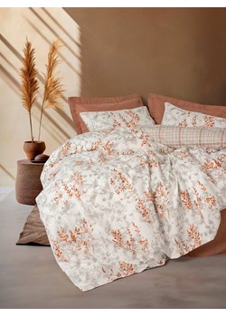 Colourful Cotton Komplet pościeli renforcé "Lamina" w kolorze biało-jasnobrązowym ze sklepu Limango Polska w kategorii Pościele - zdjęcie 188888254