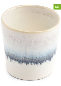 Salt and Pepper Kieliszki (4 szt.) w kolorze biało-niebieskim na jajka - wys. 5 x Ø 5 cm ze sklepu Limango Polska w kategorii Naczynia - zdjęcie 188888280