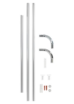 Wenko Drążek prysznicowy w kolorze srebrnym ze sklepu Limango Polska w kategorii Akcesoria łazienkowe - zdjęcie 188888360