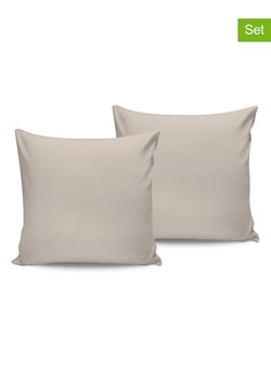 Elizabed Poszewki satynowe (2 szt.) w kolorze beżowym na poduszkę ze sklepu Limango Polska w kategorii Poduszki dekoracyjne - zdjęcie 188888484