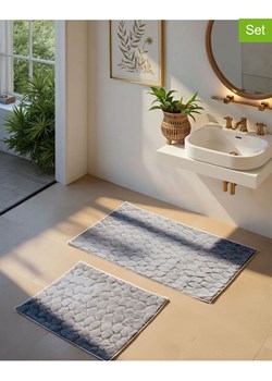 Elizabed Dywaniki łazienkowe (2 szt.) "Rabbit" w kolorze antracytowym ze sklepu Limango Polska w kategorii Akcesoria łazienkowe - zdjęcie 188888550