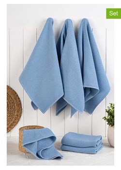 Colourful Cotton Ściereczki (6 szt.) w kolorze niebieskim do naczyń ze sklepu Limango Polska w kategorii Ręczniki - zdjęcie 188888714