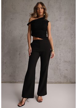 Czarne Spodnie Garniturowe VICES Typu Flare Tesilana ze sklepu renee.pl w kategorii Spodnie damskie - zdjęcie 188889664