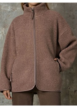 Sinsay - Rozpinana bluza z sherpy - brązowy ze sklepu Sinsay w kategorii Bluzy damskie - zdjęcie 188890240
